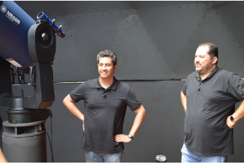 Gravação do curso "Astrobiologia e BNCC - do letramento científico a uma perspectiva futura", com meu parceiro Ivan Lima, da NASA. A gravação foi no CEDAI - Centro de Estudos Digitais Astronômicos Integrados, no espaço Jabuti Lazer e Conhecimento. 